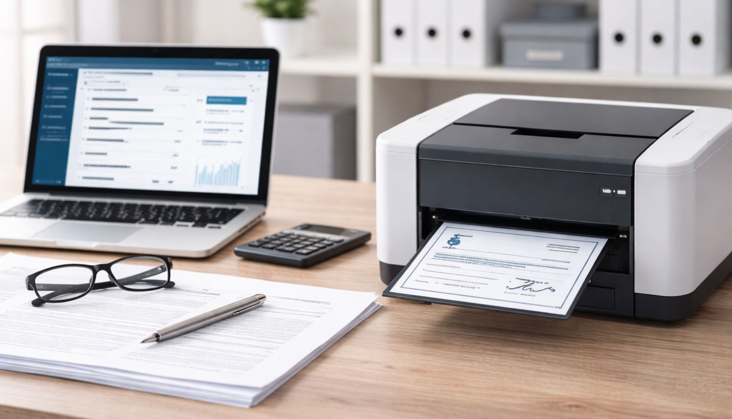 הדפסת צ'קים ממוחשבים