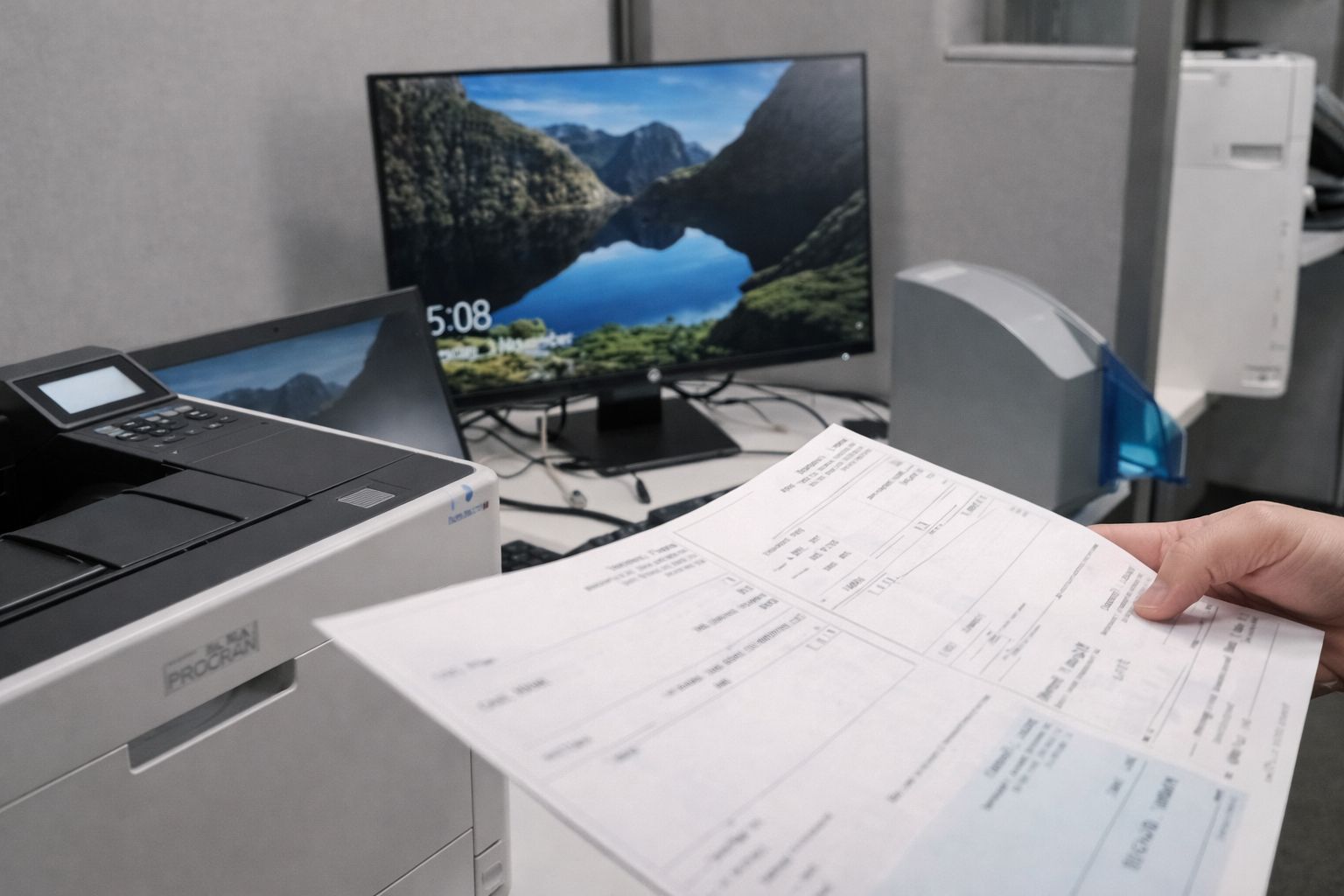 הדפסת צ'קים על נייר חלק