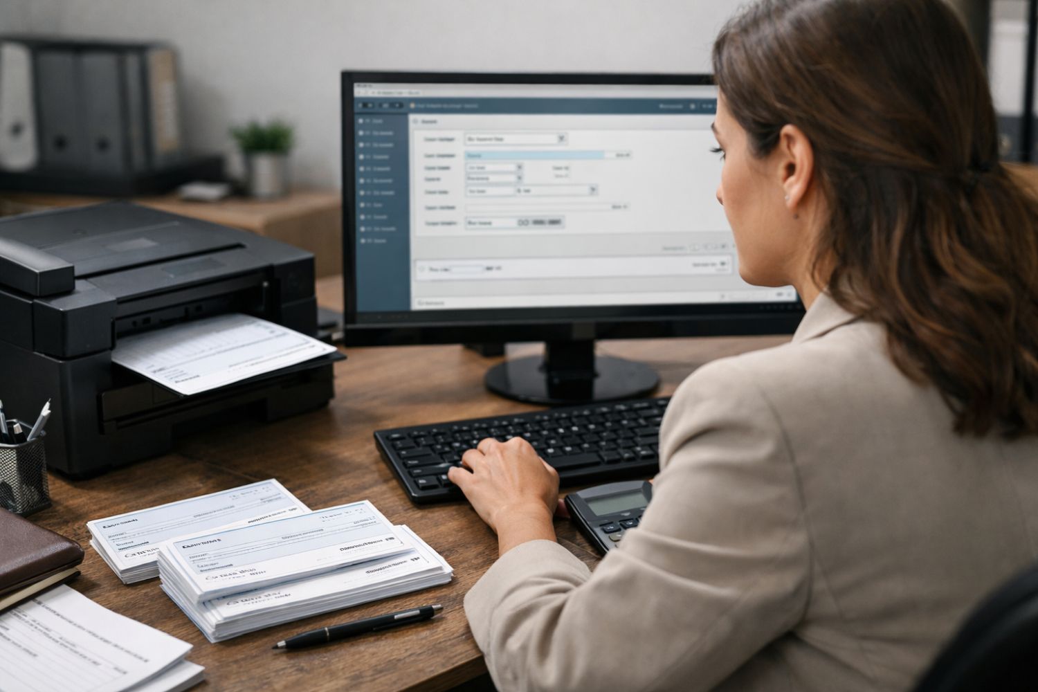 תוכנה להדפסת שיקים